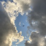 Ominous Clouds + Plane, March 16, 2020